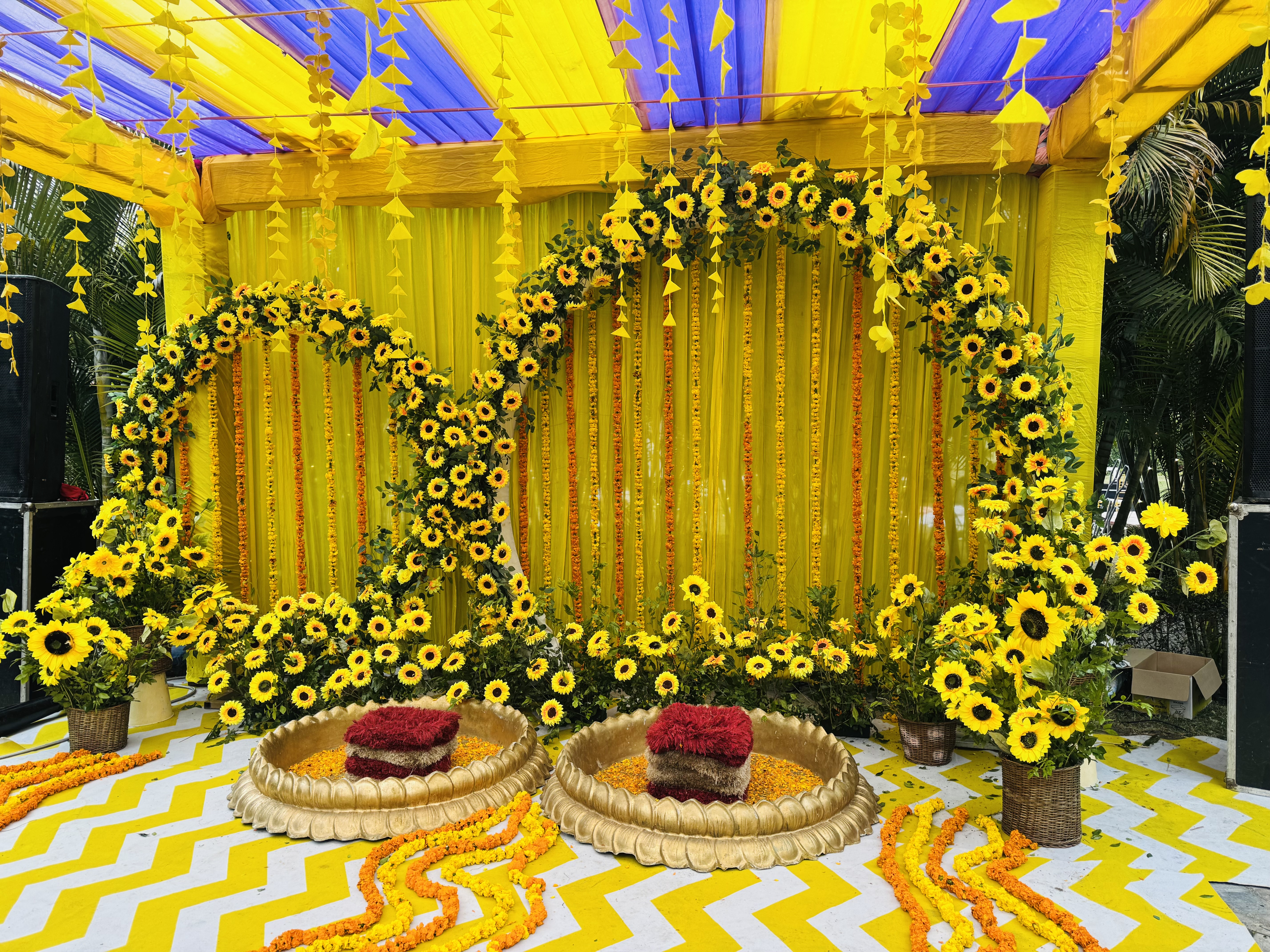 Haldi wedding photo at Corbett Wild Resort